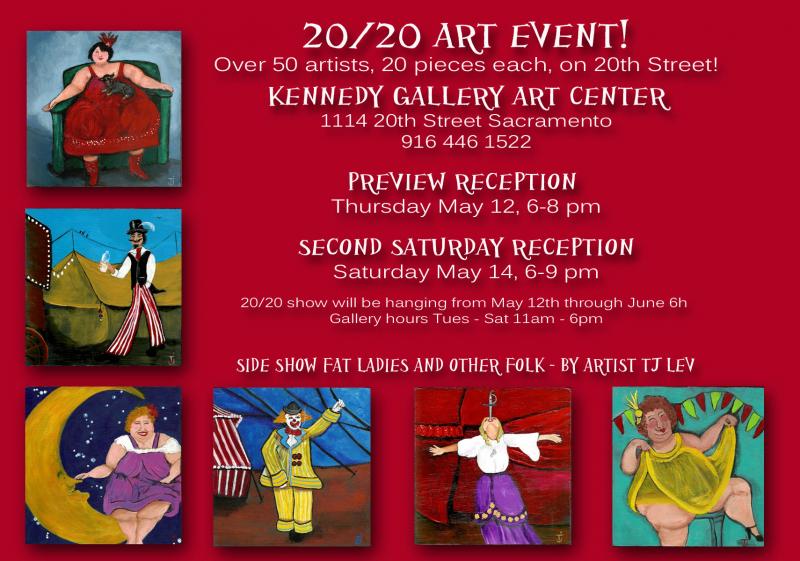 20 20 art show postcard