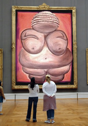 Venus of Willendorf painting