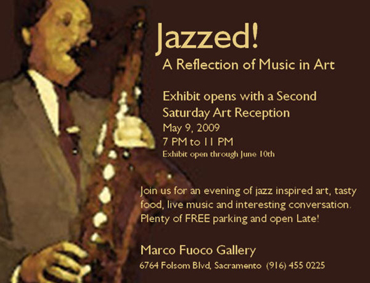 Jazzed postcard