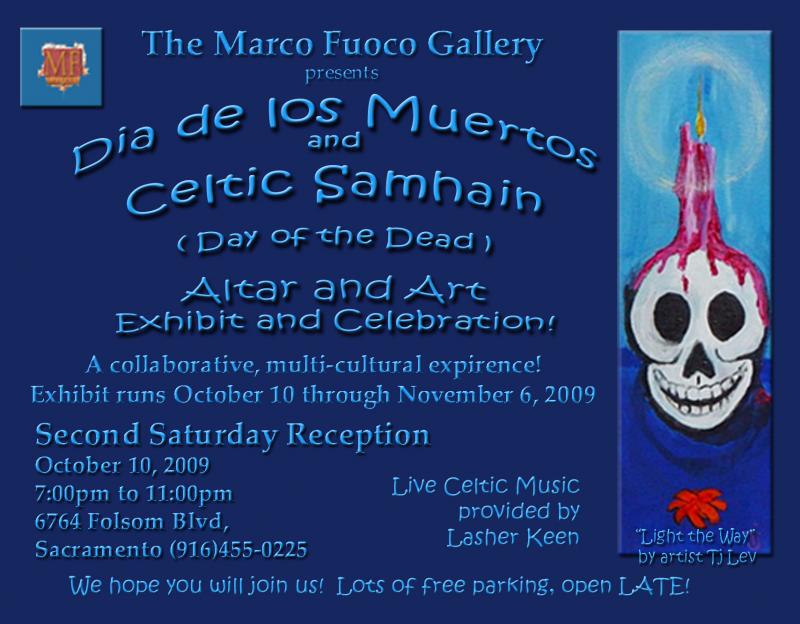 Day of the dead show postcard
