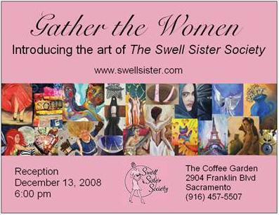 Swell Sister Society show post card