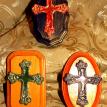Polymer clay crosses
